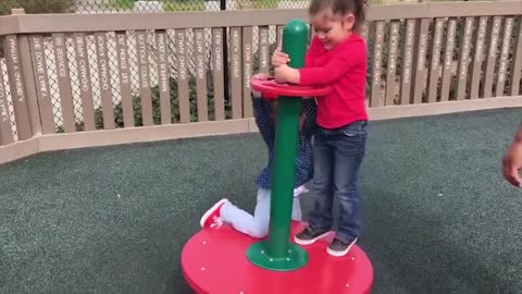 Funny Baby At The Playground Baby Outdoor