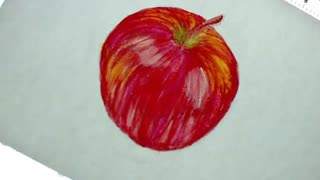 Painting a Red Apple