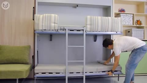 INCREDIBLE Space Saving Furniture - Murphy Bed Ideas ➤ 8
