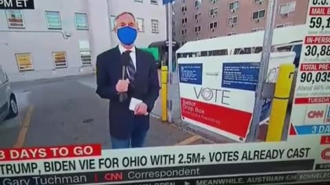 CNN mistakenly showed a ballot box being stuffed.