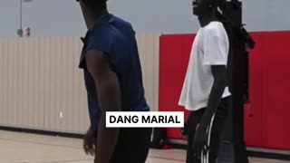 HE KEEP FOULING, 6'6 VS 7'0 COLLEGE FRESHMAN. BASKETBALL PRO