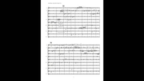 Gabriel Fauré – Barcarolle 12, Op. 105, No. 2 (Brass Octet + 2 Bass Clarinets & Contrabass Clarinet)