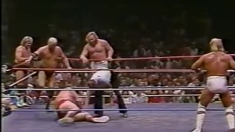 (1984.07.15) Hulk Hogan & Andre the Giant vs Adrian Adonis, Dick Murdoch & Big John Studd - WWF