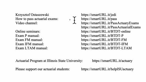 Exam LTAM exercise for November 26, 2021