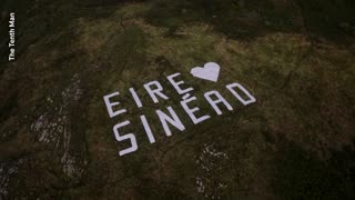 Tribute to Sinead O'Connor appears on Irish hillside