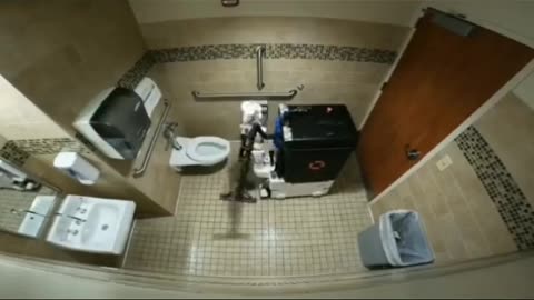Robots cleaning bathrooms
