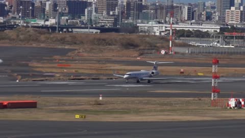 Gulfstream G650ER Takeoff from Tokyo | Gulfstream Aerospace | Haneda Airport