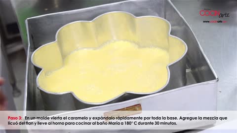 Receta Cocinarte: Flan de leche de coco con dulce de caramelo