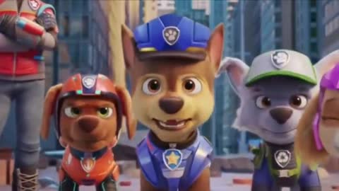 Rocky and Skye funny scene from PAW PATROL THE MOVIE