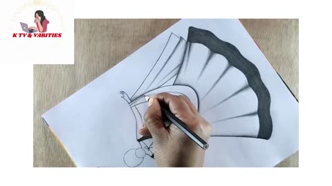 How to draw a picture of a beautiful girl's back part with Lahenga step by step Pencil Sketch.