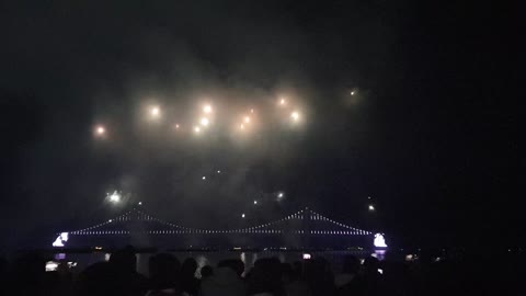 Beautiful fireworks festival.