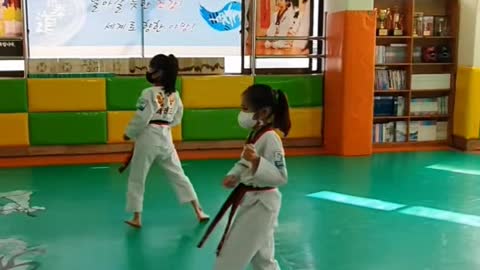 Taekwondo of Asian sweeties