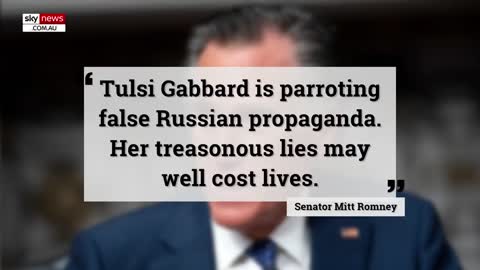 Tulsi Gabbard calls for Republican Senator Mitt Romney to resign. Ukraine Bio Labs