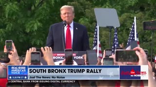 ‘This is some turn-out!’: Trump greets crowd gathered in South Bronx
