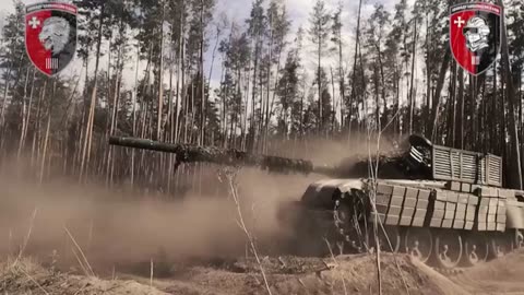 Incredible Footage from Ukrainian T64 Tank Crew