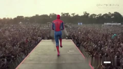 Description Best entry of spiderman at concert || spiderman || dancing spiderman