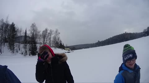 Lacey Cottage - Crossing Frozen Lake - Timelapse - Feb 2017