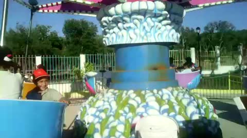 a carousel at the zoo in Algeria