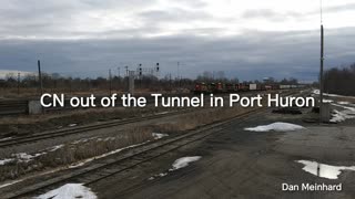 CN out of the Tunnel in Port Huron