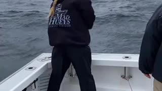 Fighting a giant Atlantic bluefin on the Tuna.com