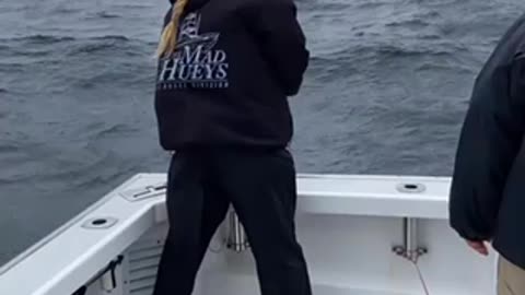 Fighting a giant Atlantic bluefin on the Tuna.com
