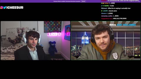 Nick Fuentes gives his thoughts about jews to Cheesur
