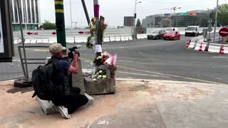 Flowers laid for French teenager shot dead by police