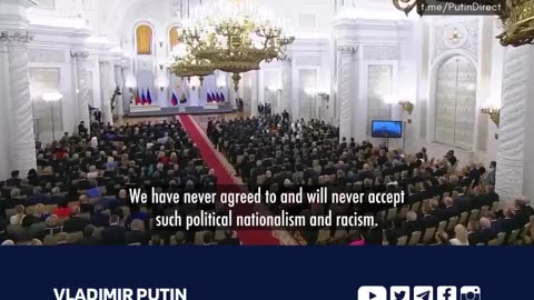 Putin: Western elites are racist colonialists whose hegemony relies on totalitarianism,