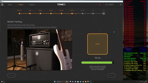 TONE X advanced training using NVIDIA RTX 3090 all 24GB of VRAM. Do you need more than 8GB of VRAM ?