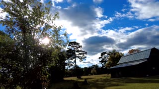 Clouds, Shadows, and Barn Timelapse