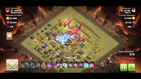 War Attack TH12 with Dragons - Clash of Clans