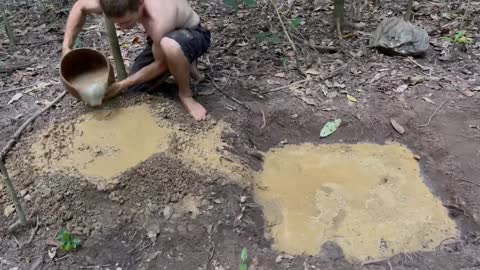 Primitive Technology: Purifying Clay By Sedimentation and Making Pots