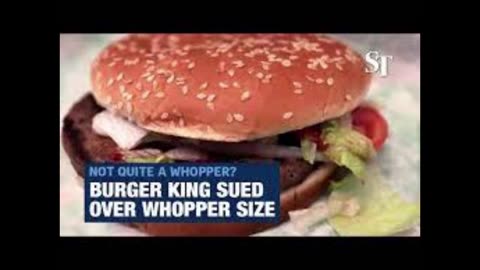 Burger King sued over Whopper burger