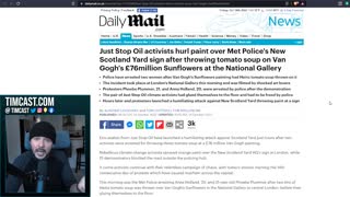 UNHINGED Leftists Try To DESTROY Van Gogh, Glue Themselves To Wall, Fail And Get ARRESTED