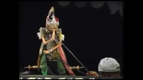 Footage of the puppet story of the great Gatot Kaca dance