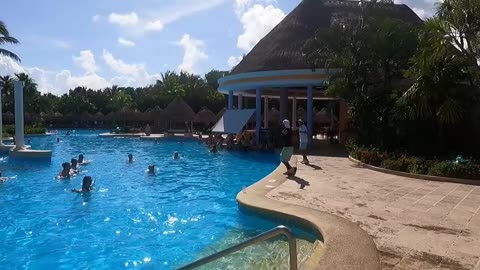 Pool aquafit in Iberostar Paraiso Beach, Riviera Maya, Mexico
