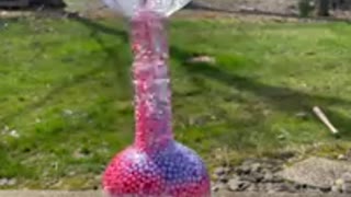 Moving Beads in Glass Bottles