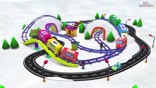 Toy Factory WINTER Fun cartoon -- chu Chu train cartoon for kids