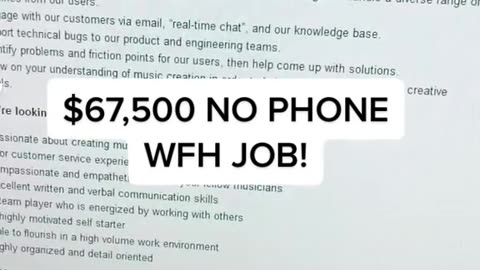 $67,500 No Phone Work from Home Job 2023 | WFH University