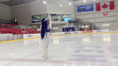 The ice skating looks so beautiful