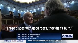 Biden said the quiet part out loud again! “Those places that had good ROOFS DIDNT BURN”