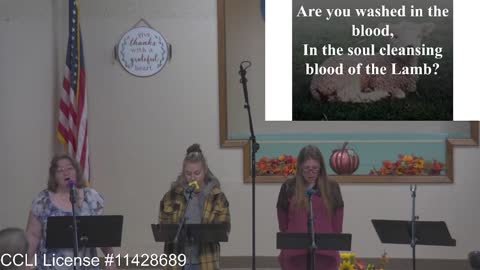 Moose Creek Baptist Church Sing “Are You Washed in The Blood” During Service 10-23-2022