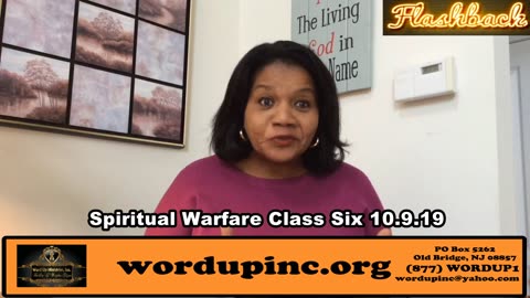 Spiritual Warfare Class Six 10.9.19-FB