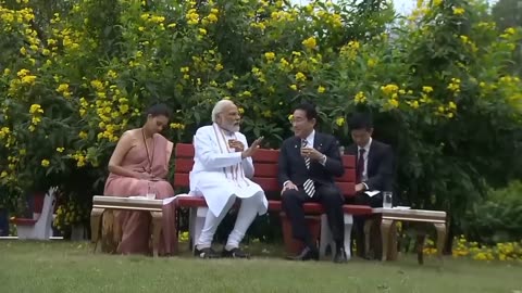 Prime minister of India and prime minister of rush eating food