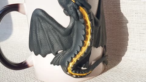 Toothless "Golden Flash" on a chameleon mug. Magic Cup Night Fury from How to Train Your Dragon.