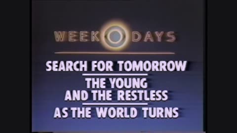 March 18, 1980 - Promos for 'Search for Tomorrow' 'Young & The Restless' & 'As the World Turns'