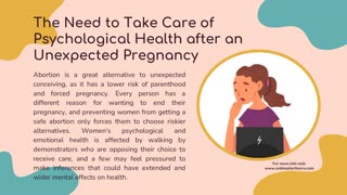 Managing Mental Health Problems from an Unplanned Pregnancy