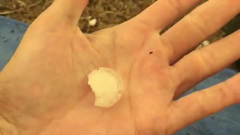 Arapiles hailstorm from inside a Mont Moondance 2 Tent