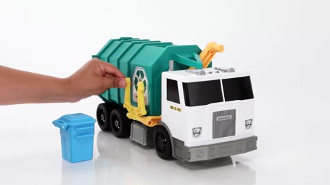 Matchbox Cars, 15-Inch Toy Recycling Garbage Truck with Lights and Sounds,