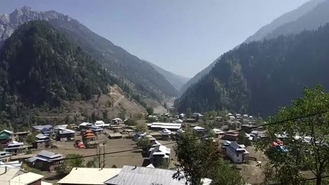 Natural view of murree ciry inside the hills